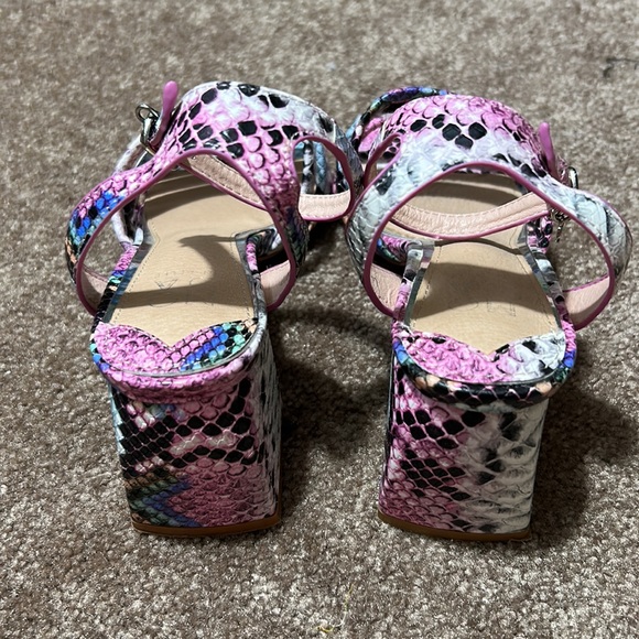Moda In Pelle Snakeskin Sandals 6 - Picture 3 of 6